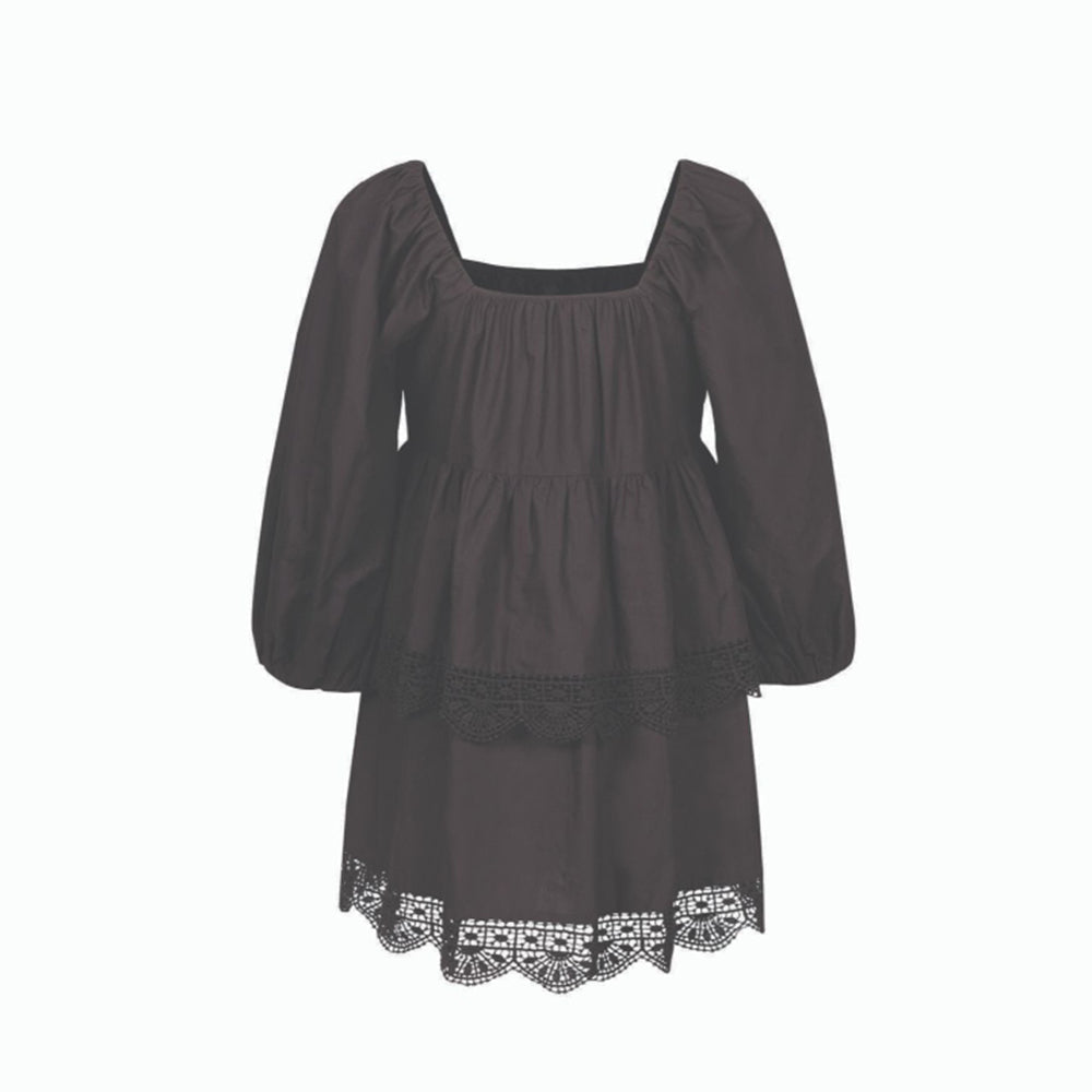 MALIE Black Porto Dress