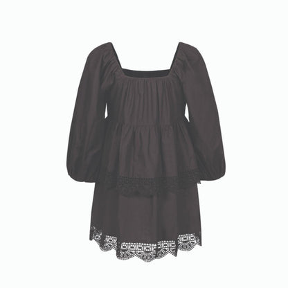 MALIE Black Porto Dress