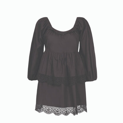 MALIE Black Porto Dress