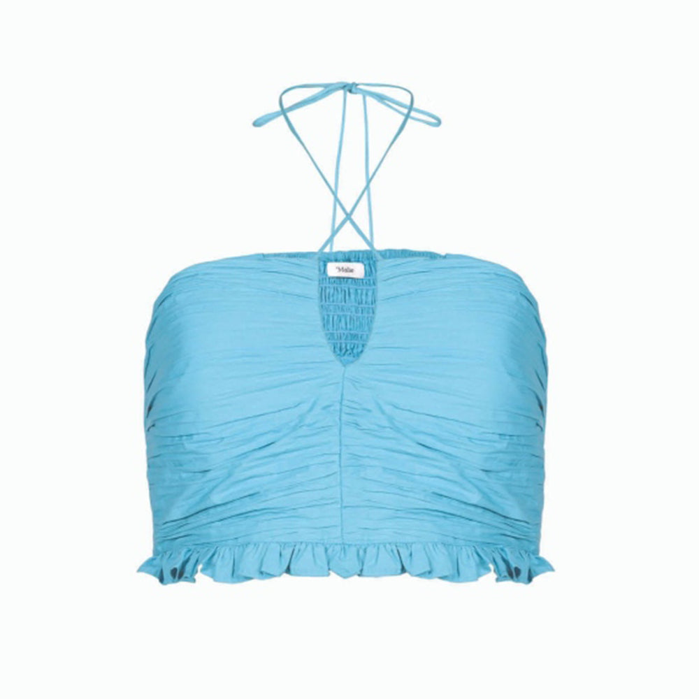 MALIE Aqua Blue Seine Top and Skirt Set (Set of 2)