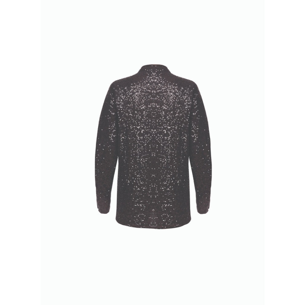 MALIE Black Sequin Fever Shirt