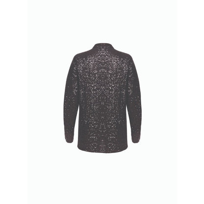 MALIE Black Sequin Fever Shirt