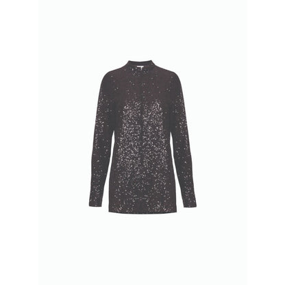 MALIE Black Sequin Fever Shirt