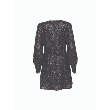 MALIE Black Sequins Fame Dress
