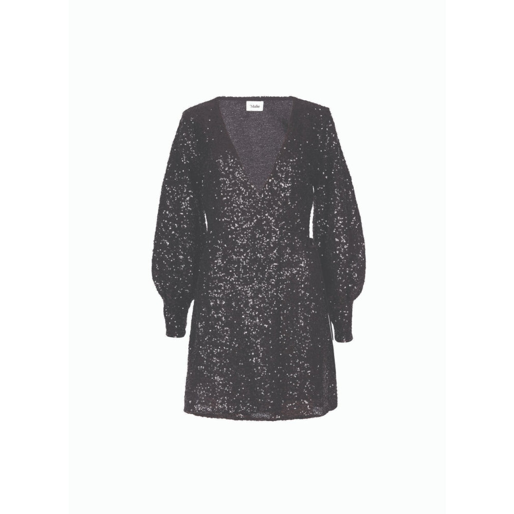 MALIE Black Sequins Fame Dress