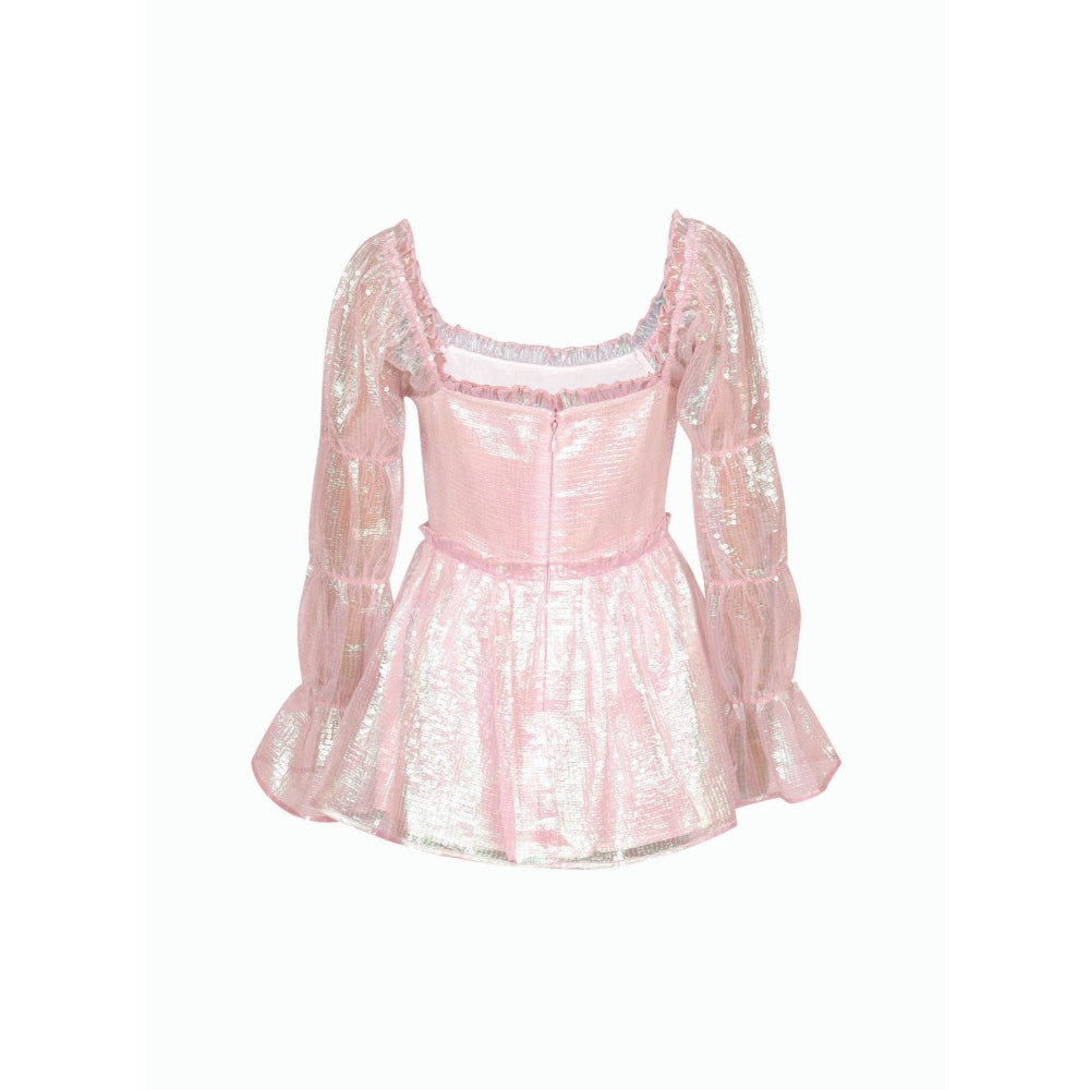 MALIE Holographic Sequin Aura Dress