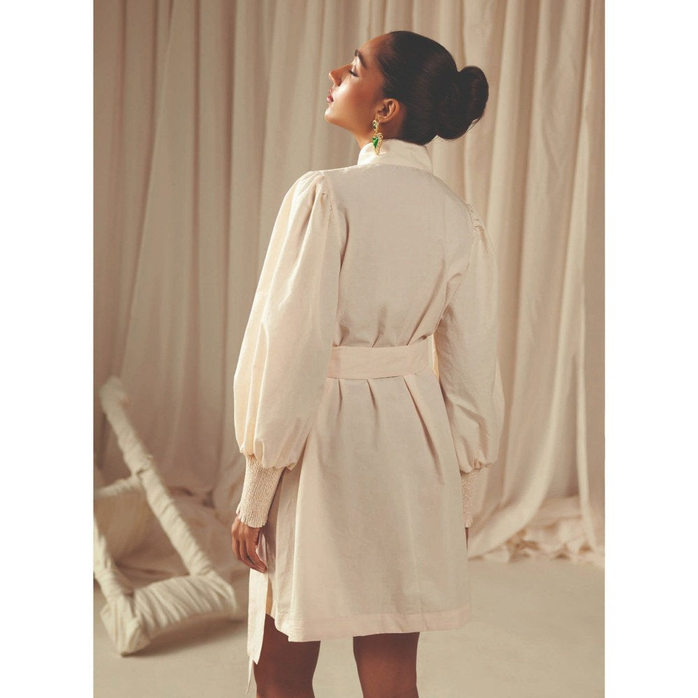 MALIE A Line Cream Ella Dress