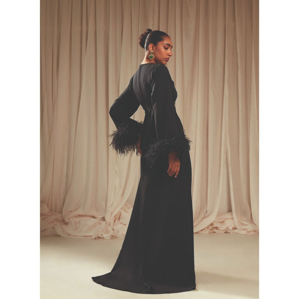 MALIE Bodycon Black Tangier Dress