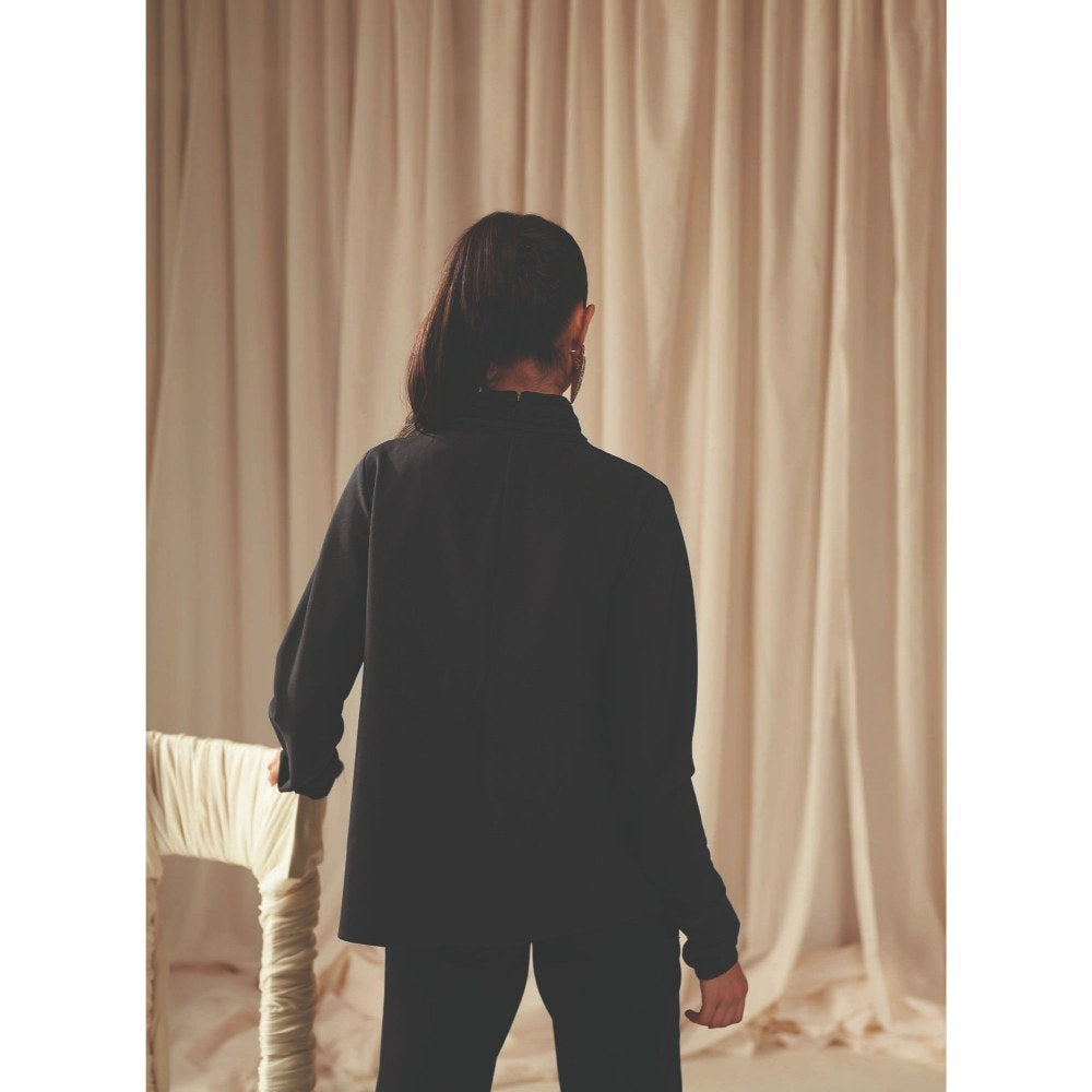 MALIE Cut Out Black Talia Top