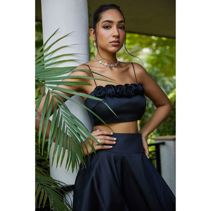 MALIE Crop Black 'Flora Top