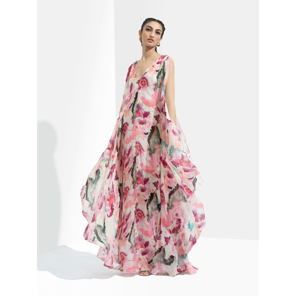 MANDIRA WIRK Azalea Printed Kaftan Multi-Color