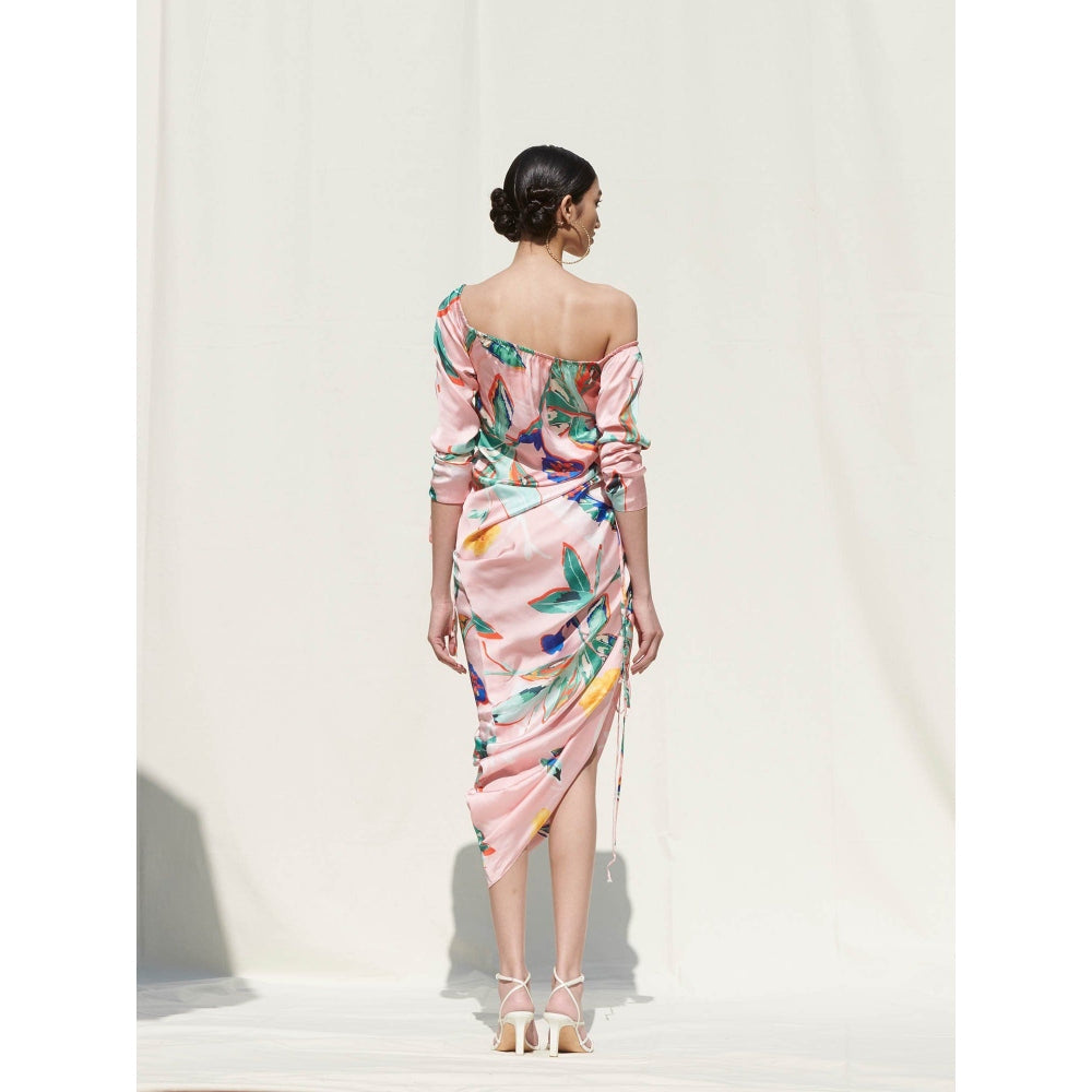 Mandira Wirk Multi-Color Printed Crepe Dress