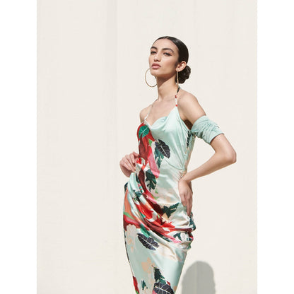 Mandira Wirk Multi-Color Printed Crepe Dress