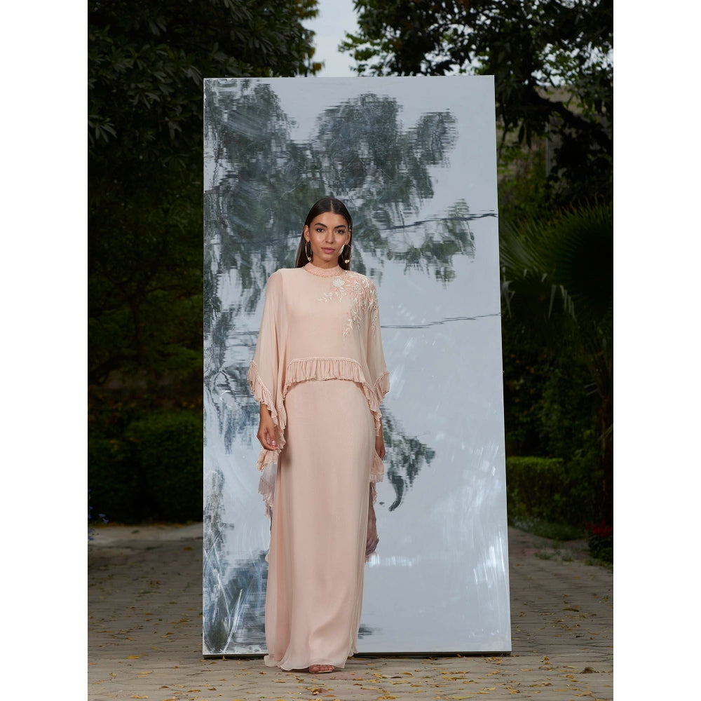 Mandira Wirk Placement Embroider Kaftan Dress