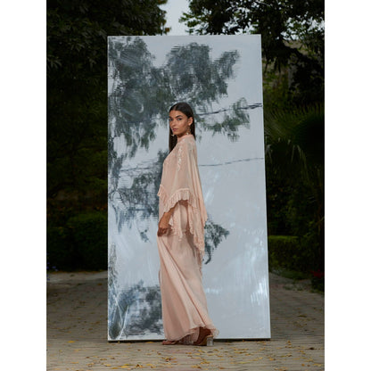 Mandira Wirk Placement Embroider Kaftan Dress