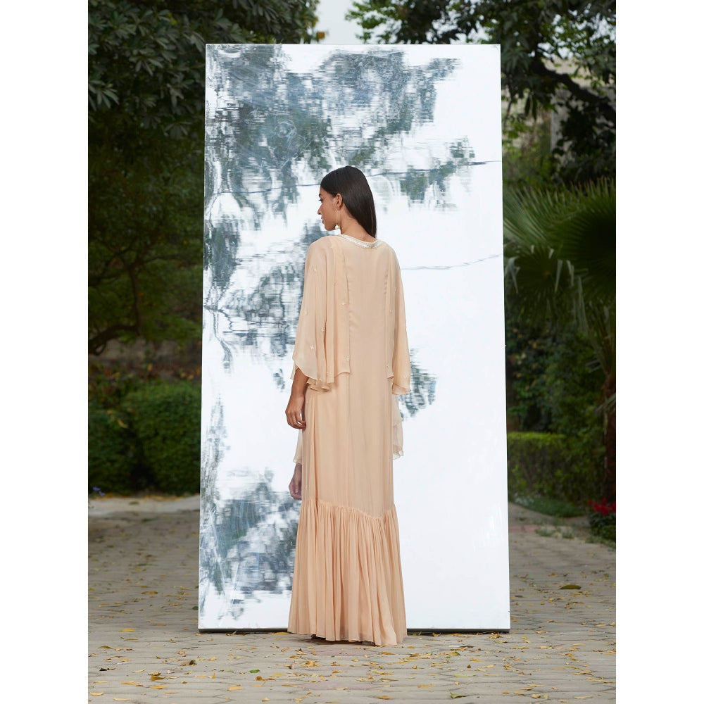 Mandira Wirk Embroidered Frill Kaftan