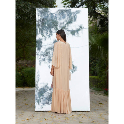 Mandira Wirk Embroidered Frill Kaftan