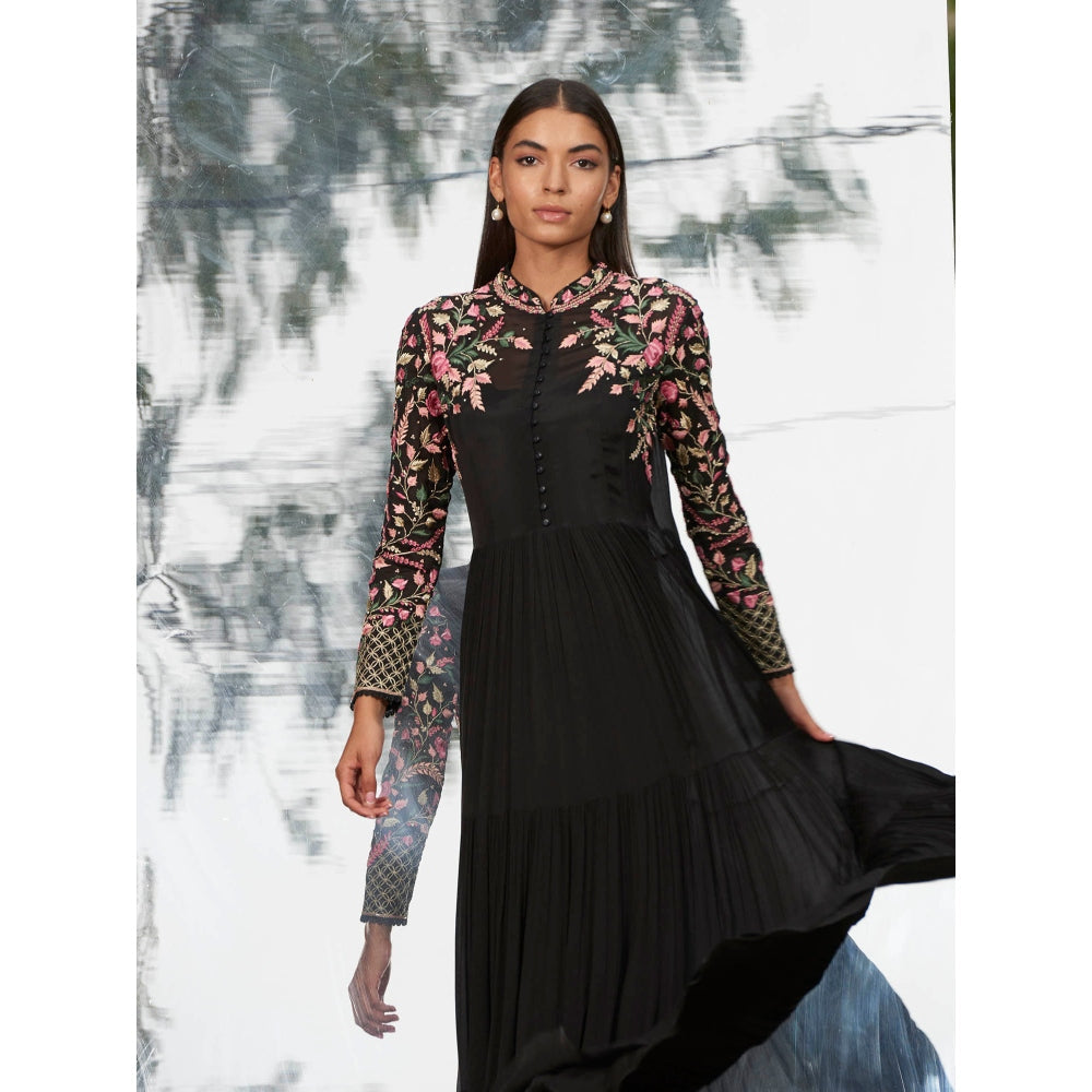 Mandira Wirk Embroidered Tier Dress