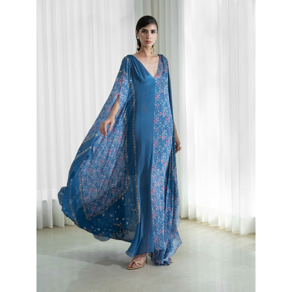 Mandira Wirk Blue Kaftan