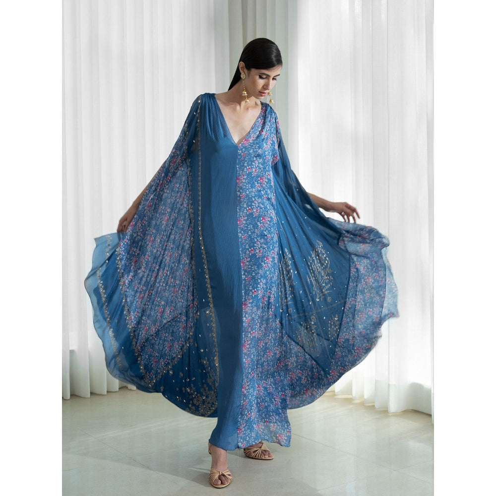 Mandira Wirk Blue Kaftan