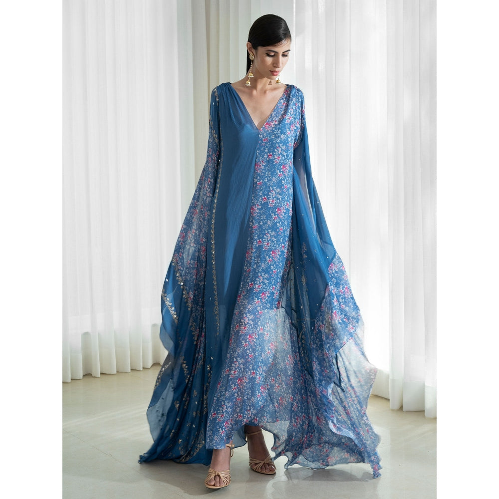 Mandira Wirk Blue Kaftan