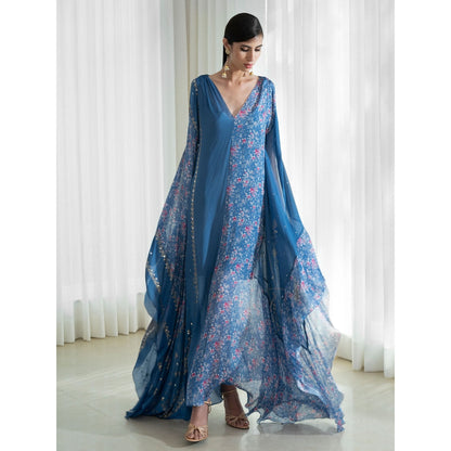 Mandira Wirk Blue Kaftan