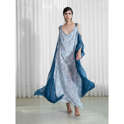 Mandira Wirk Blue Kaftan