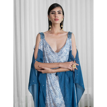 Mandira Wirk Blue Kaftan