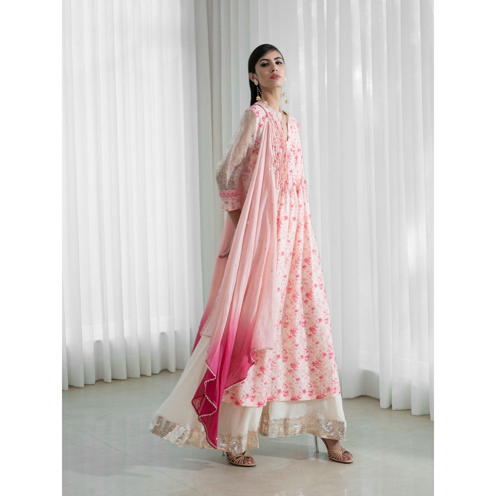 Mandira Wirk Pink Kurta (Set of 3)