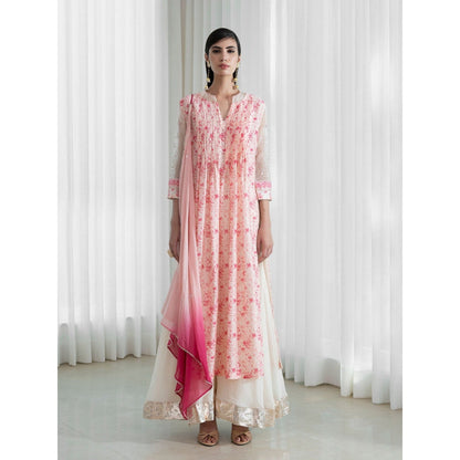 Mandira Wirk Pink Kurta (Set of 3)