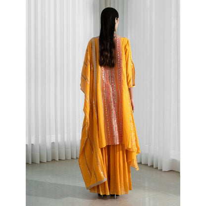 Mandira Wirk Mustard Kurta (Set of 2)