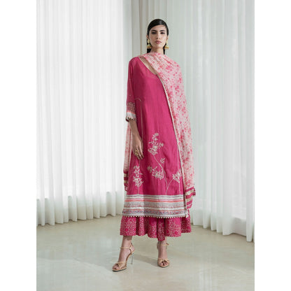 Mandira Wirk Pink Kurta (Set of 3)