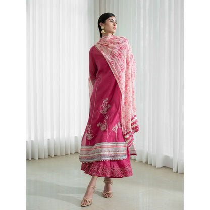 Mandira Wirk Pink Kurta (Set of 3)