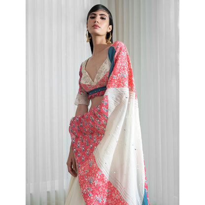 Mandira Wirk Multi-Colour Lehnga (Set of 3)