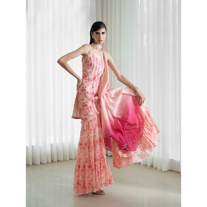 Mandira Wirk Pink Kurta (Set of 3)