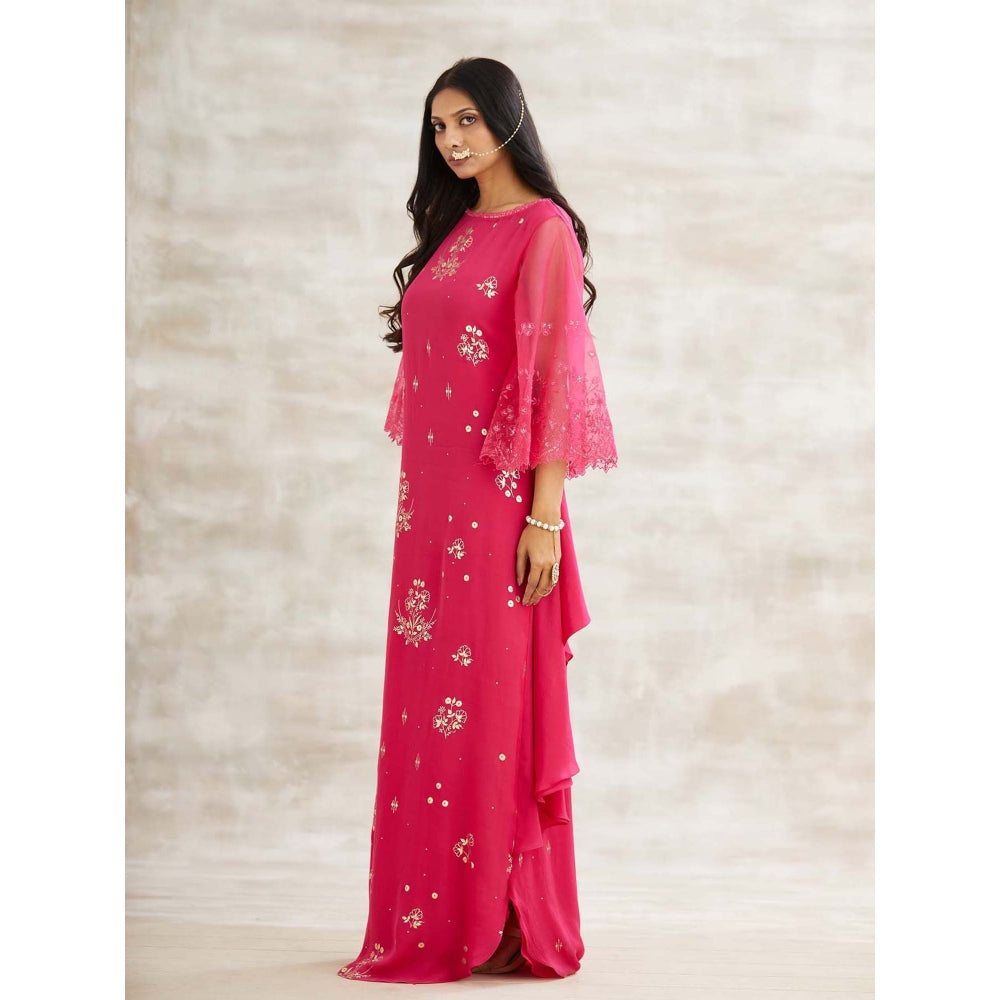 MANDIRA WIRK Pink Embellished Dress