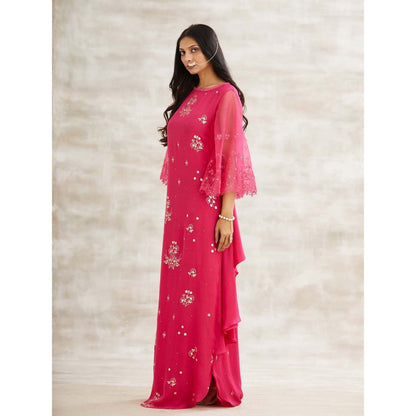 MANDIRA WIRK Pink Embellished Dress