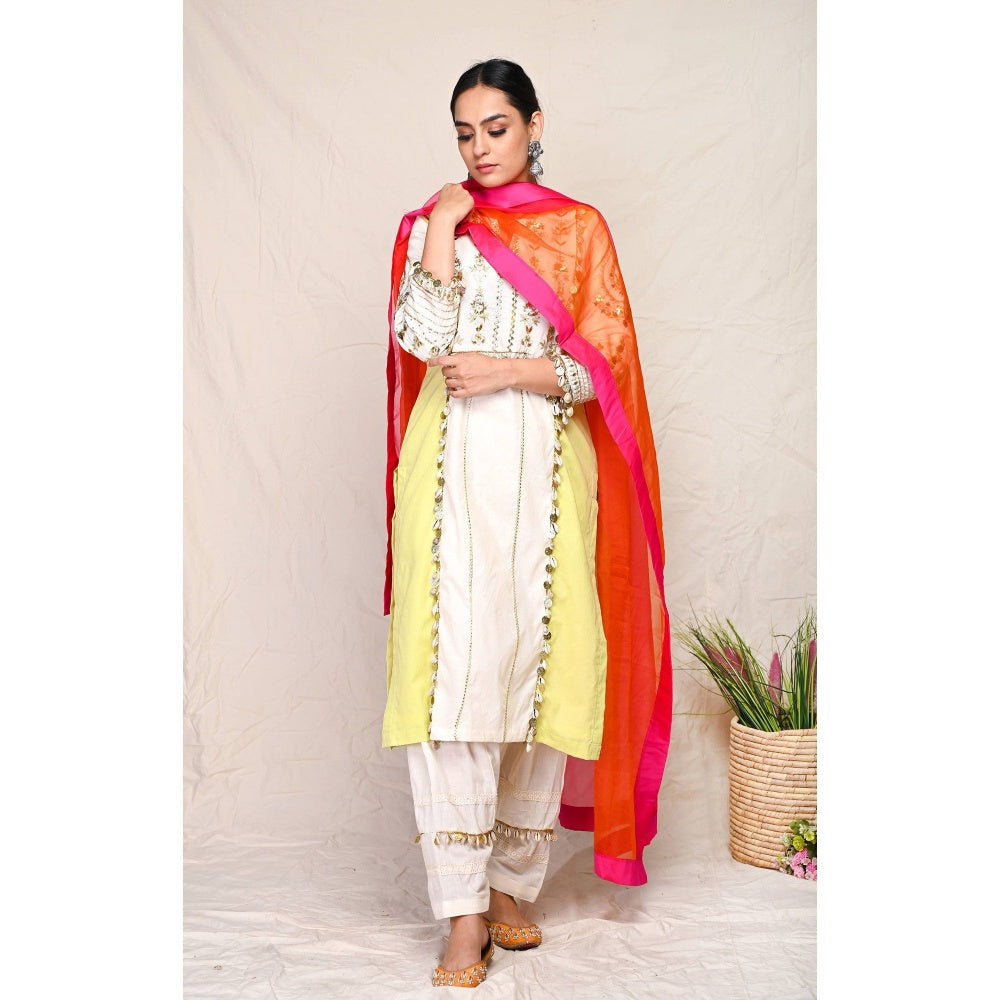 Mani Dua Khanna Multi-Color Cotton Kurta Set (Set Of 3)