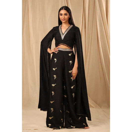 Masaba Black Vintage Fiona Palazzo (Set of 2)