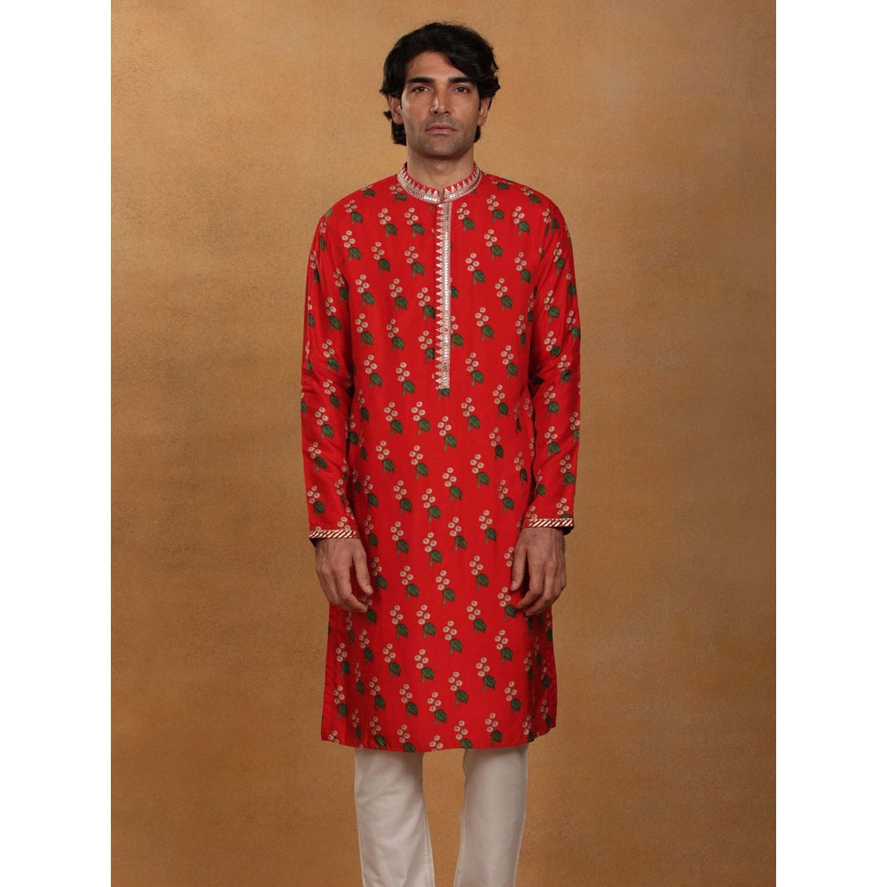 Masaba Red Cotton Candy Kurta