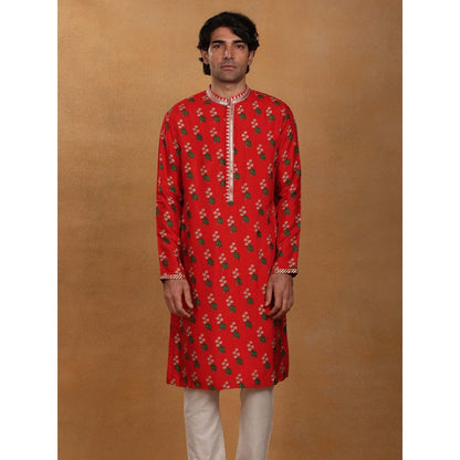 Masaba Red Cotton Candy Kurta