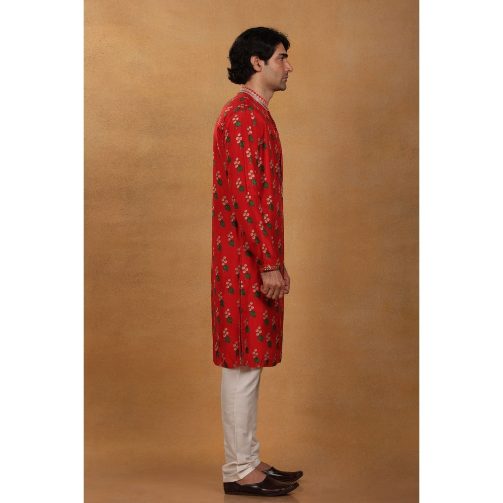 Masaba Red Cotton Candy Kurta