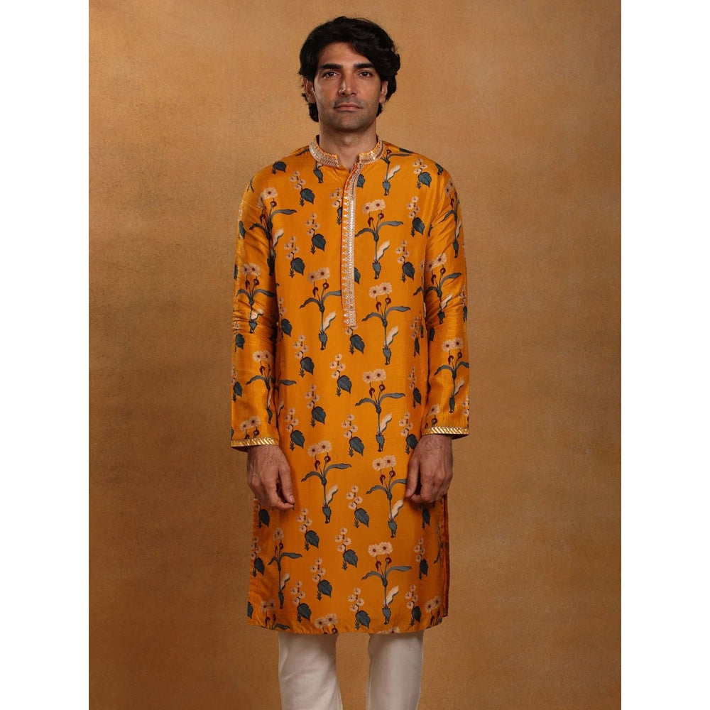 Masaba Mustard Spring Blossom Kurta