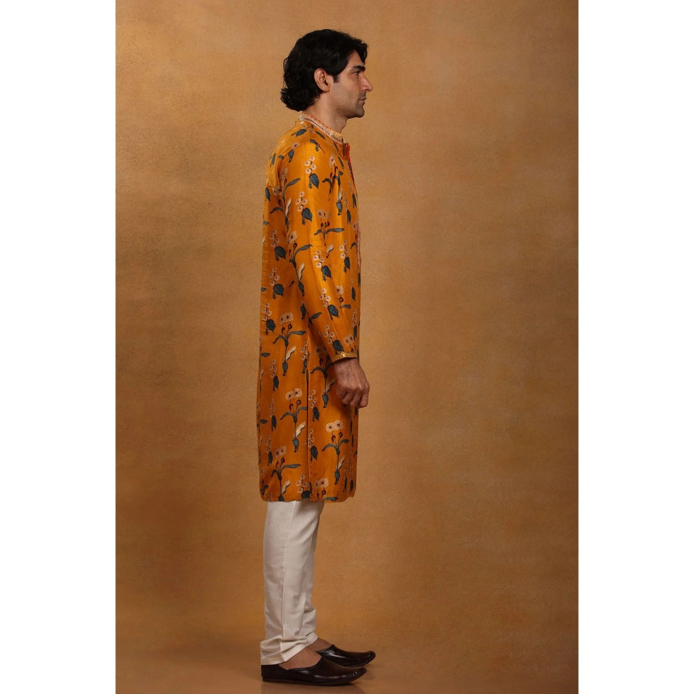 Masaba Mustard Spring Blossom Kurta