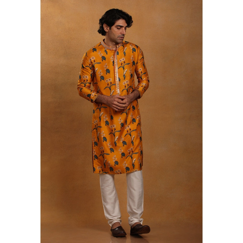 Masaba Mustard Spring Blossom Kurta