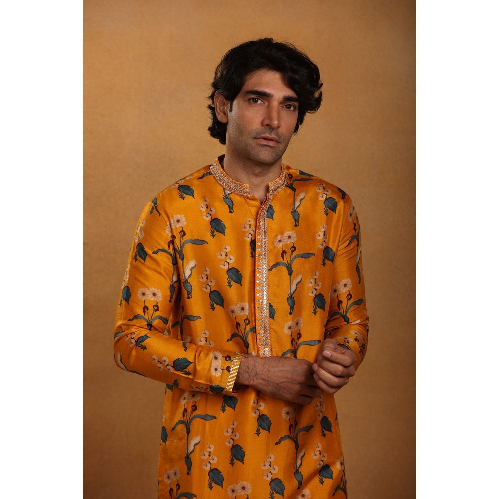 Masaba Mustard Spring Blossom Kurta