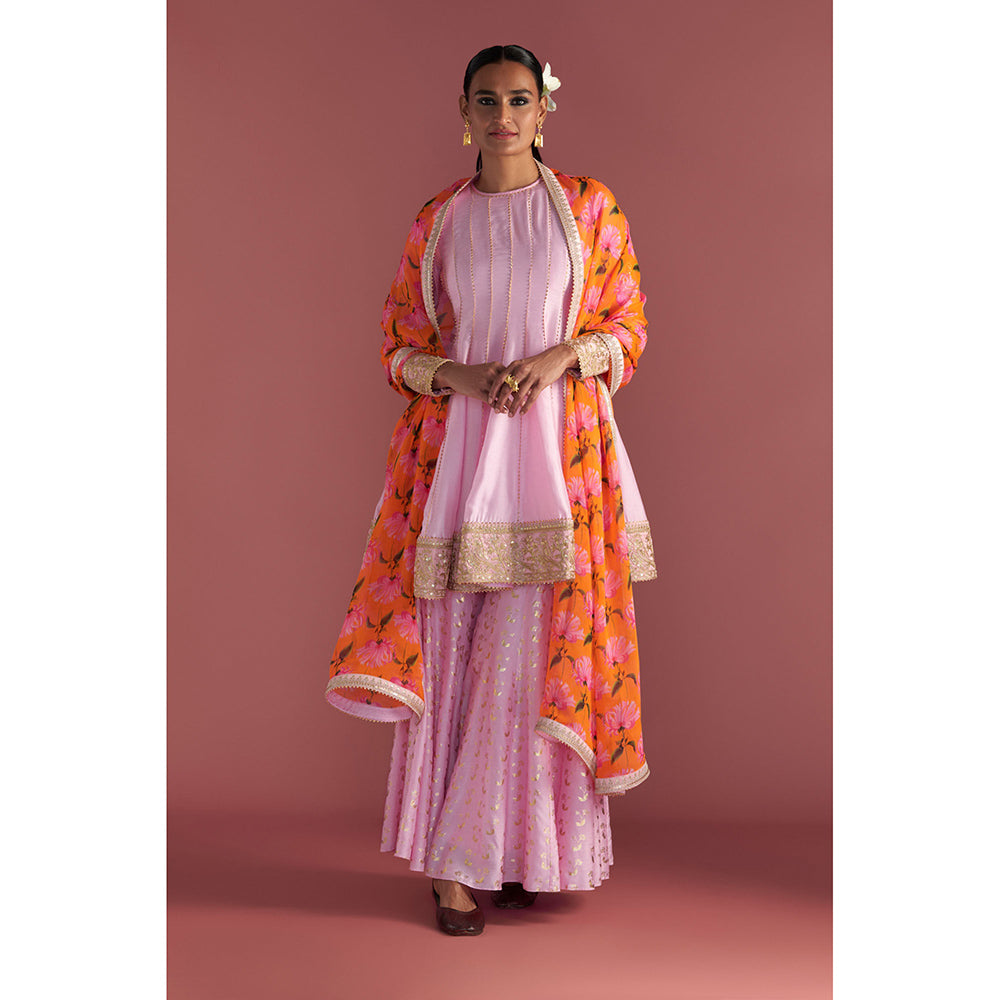 Masaba Baby Pink Spring Bud Sharara (Set of 3) – Nykaa Fashion