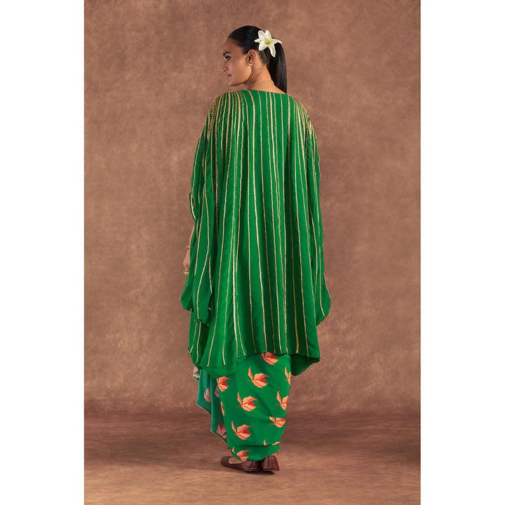 Masaba Green Nectar Cup Drape Skirt (Set of 3)