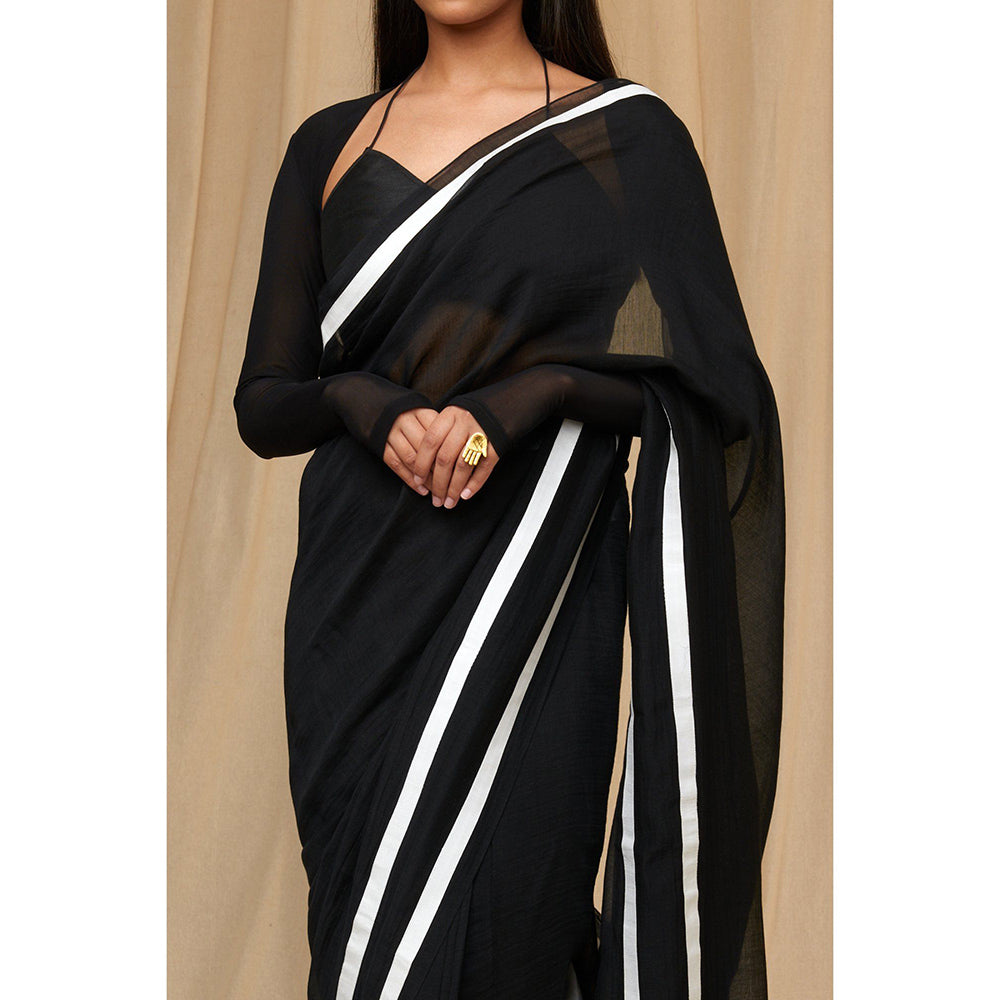 Masaba Chand-Baby Sportee Saree with Unstitched Blouse