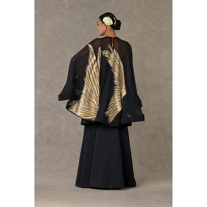 Masaba Black Son-Chidiya Cape & Gown (Set of 2)